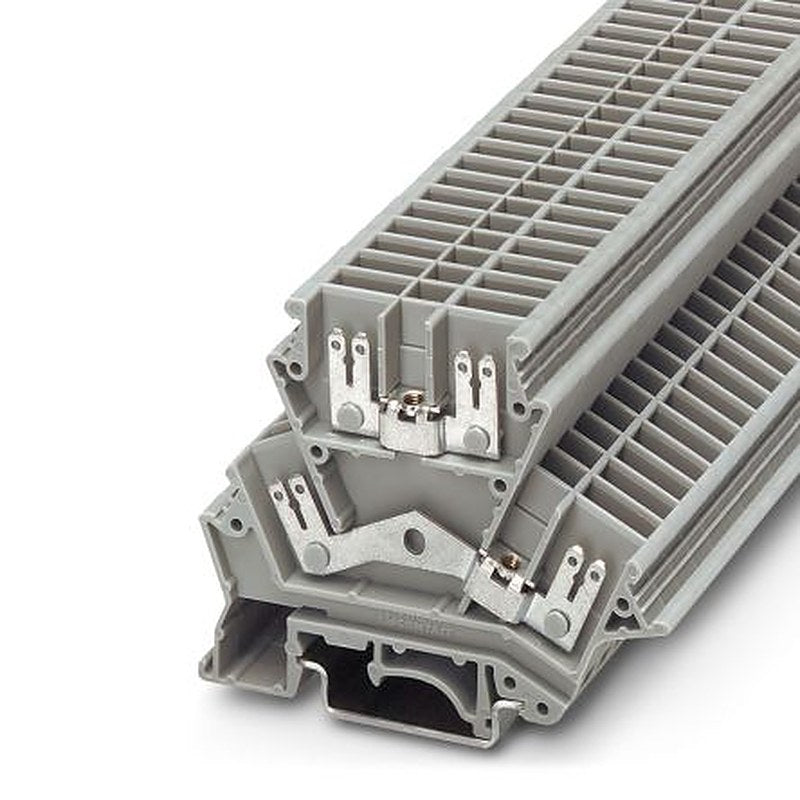Phoenix Contact 2771133 UKK 4-FS/FS Series Feed Through Terminal Block Grey, 4mm², 2-Level, Screw