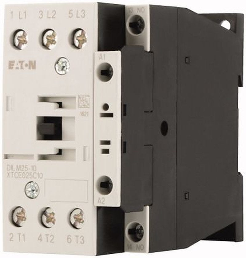 Eaton DILM Contactor, 230V ac Coil, 3-Pole, 25 A, 11 kW 230V ac, 3 NO, 400V ac
