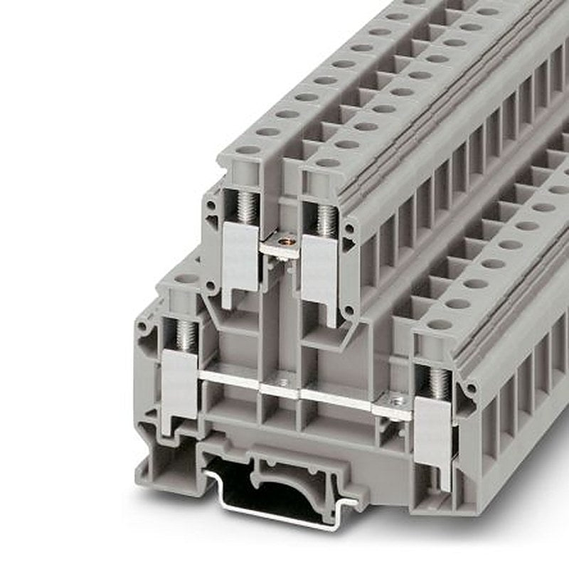 Phoenix Contact 2772077 UKKB 10 Series Double Level Terminal Block Grey, 0.15mm², 16 mm², 2-Level, Screw