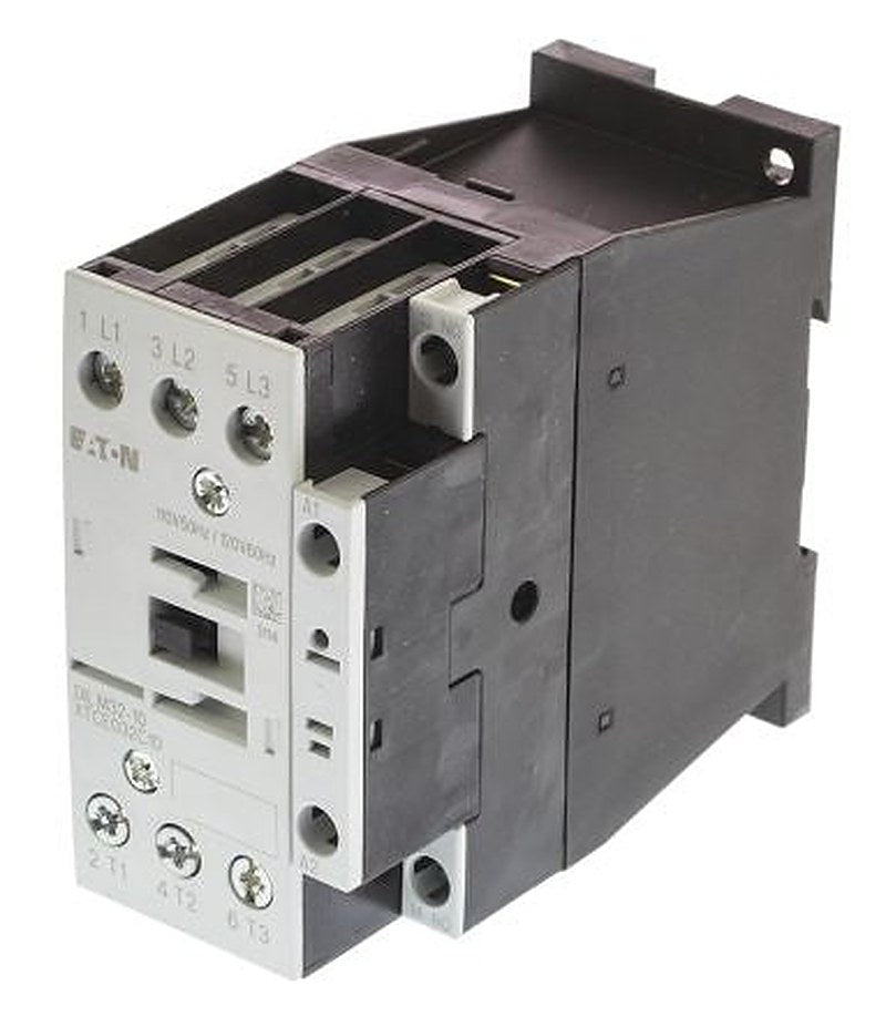 Eaton DILM Contactor, 110V ac Coil, 3-Pole, 25 A, 15 kW 110V ac, 3 NO, 400V ac
