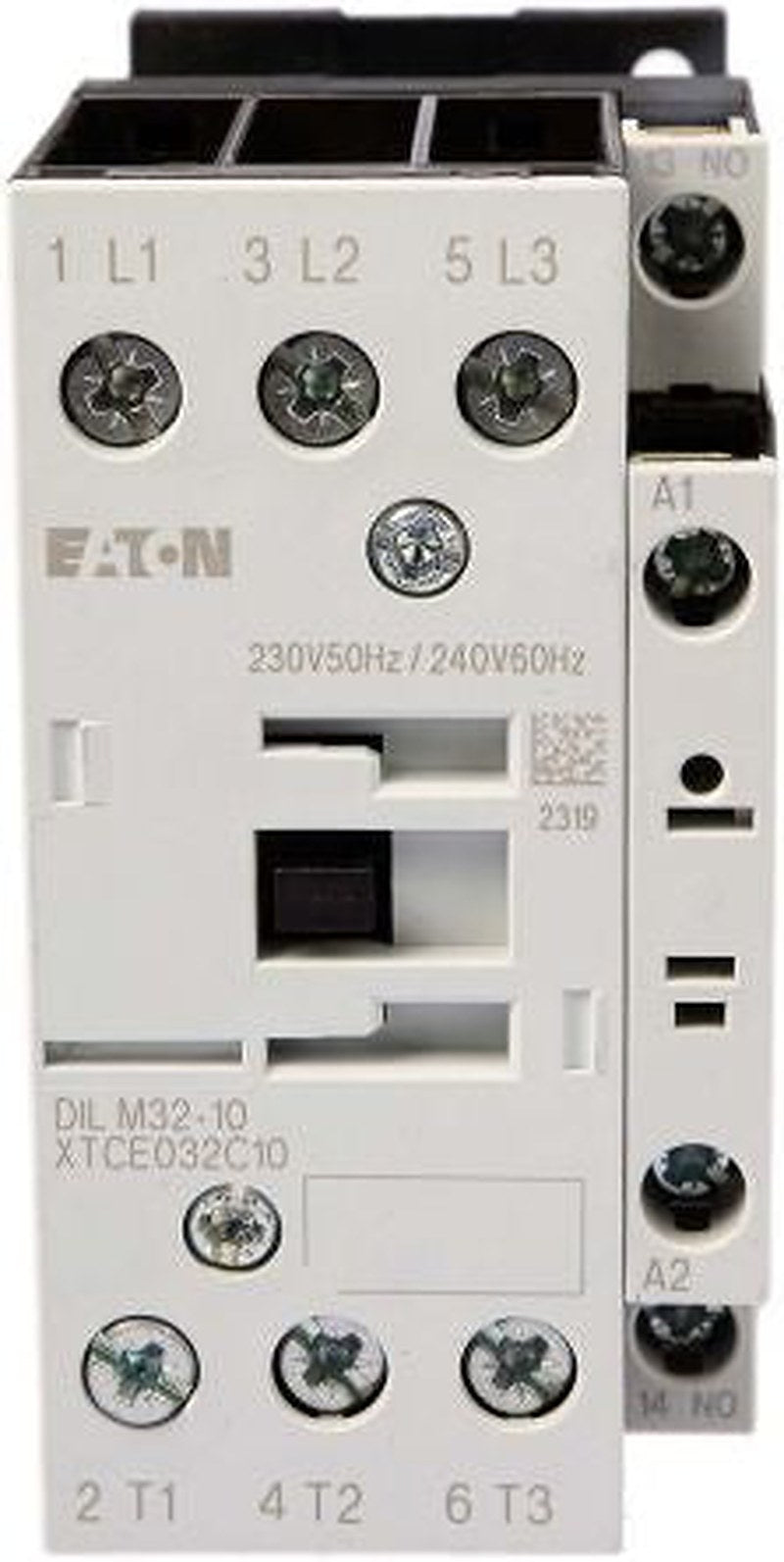 Eaton DILM Contactor, 230V ac Coil, 3-Pole, 32 A, 15 kW 230V ac, 3 NO, 400V ac