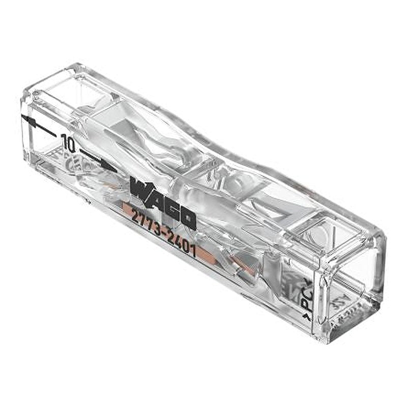 WAGO, Inline In Line Splice Connector, Clear, Insulated, Tin 12 AWG
