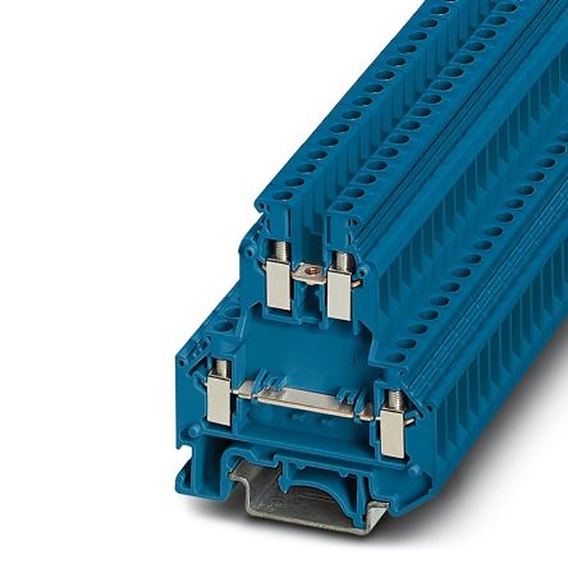 Phoenix Contact 2774091 UKK 5 BU Series Double Level Terminal Block Blue, 0.2mm², 4 mm², 2-Level, Screw