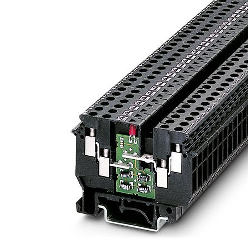 Phoenix Contact 2775061 UDK 4-ILA 500 Series Component Terminal Block Black, 4mm², 1-Level, Screw