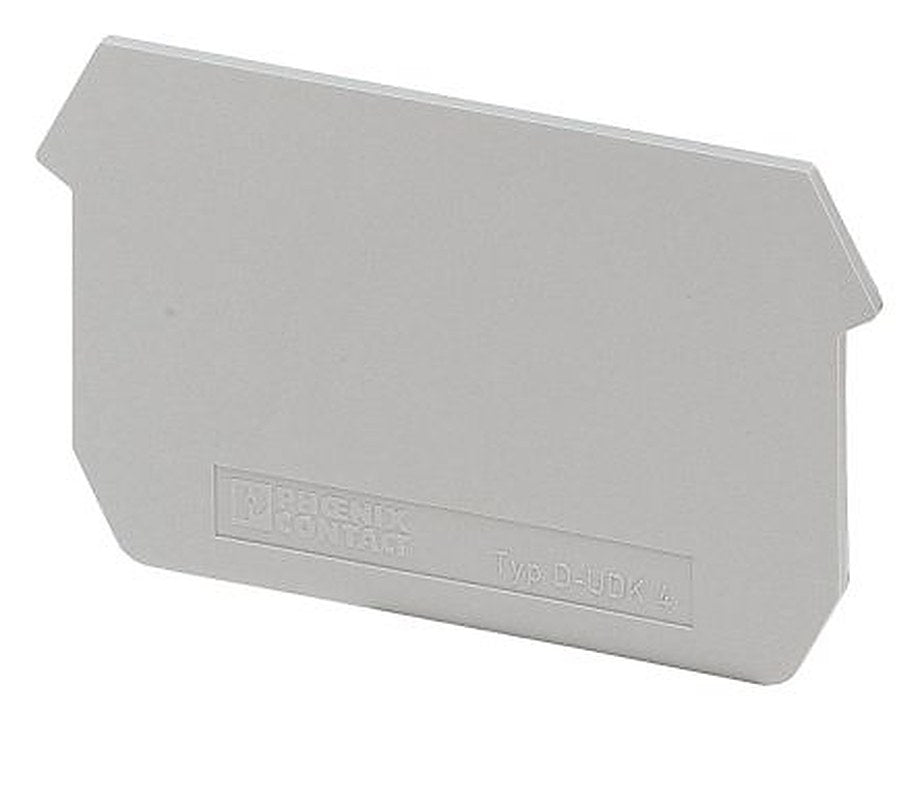 Phoenix Contact D-UDK Series End Cover for Use with DIN Rail Terminal Blocks