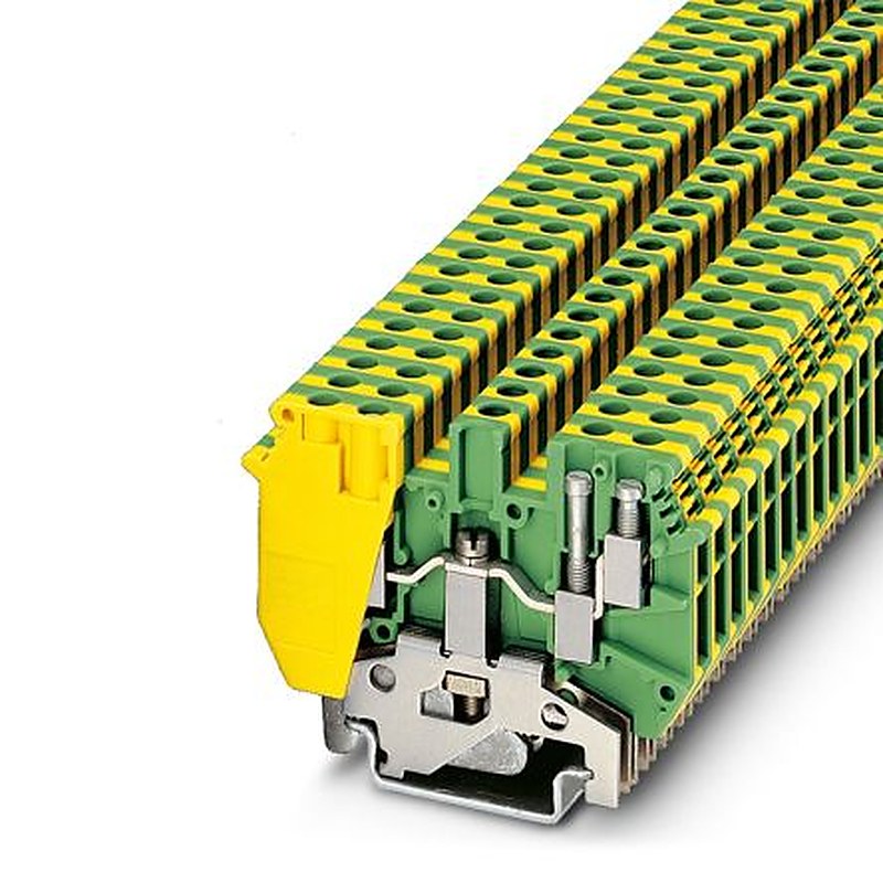 Phoenix Contact 2775184 UDK 4-PE Series Earth Terminal Block Yellow, Green, 0.2mm², 6 mm², 2-Level, Screw