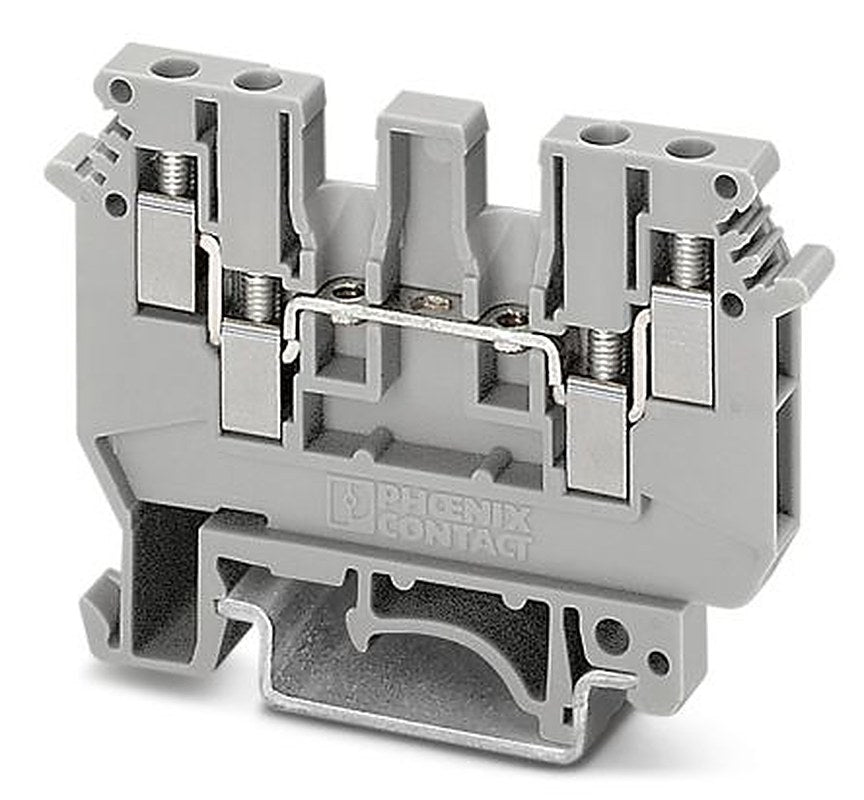 Phoenix Contact 2775375 UDK 3 Series Feed Through Terminal Block Grey, 2.5mm², 1-Level, Screw