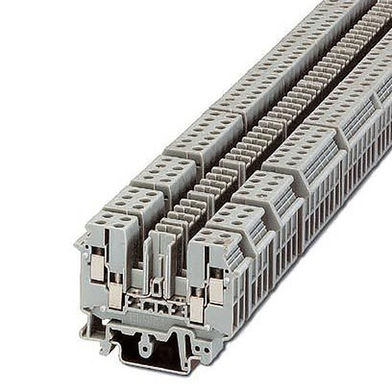 Phoenix Contact 2777056 UDK-RELG 4 Series DIN Rail Terminal Block Grey, 0.2mm², 4 mm², Screw