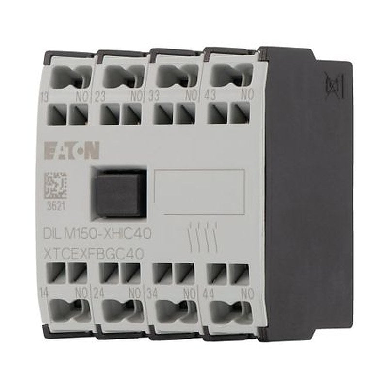 Eaton Auxiliary Contact, 4 Contact, 4 NO, Front, 10 A, 440V, 278044 DILM150-XHIC40