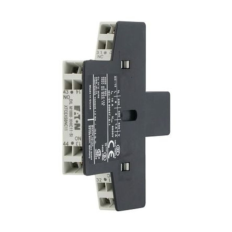 Eaton Auxiliary Contact, 2 Contact, 1 NO/1 NC, Side, 10 A, 440V, 278428 DILM1000-XHIC11-SI
