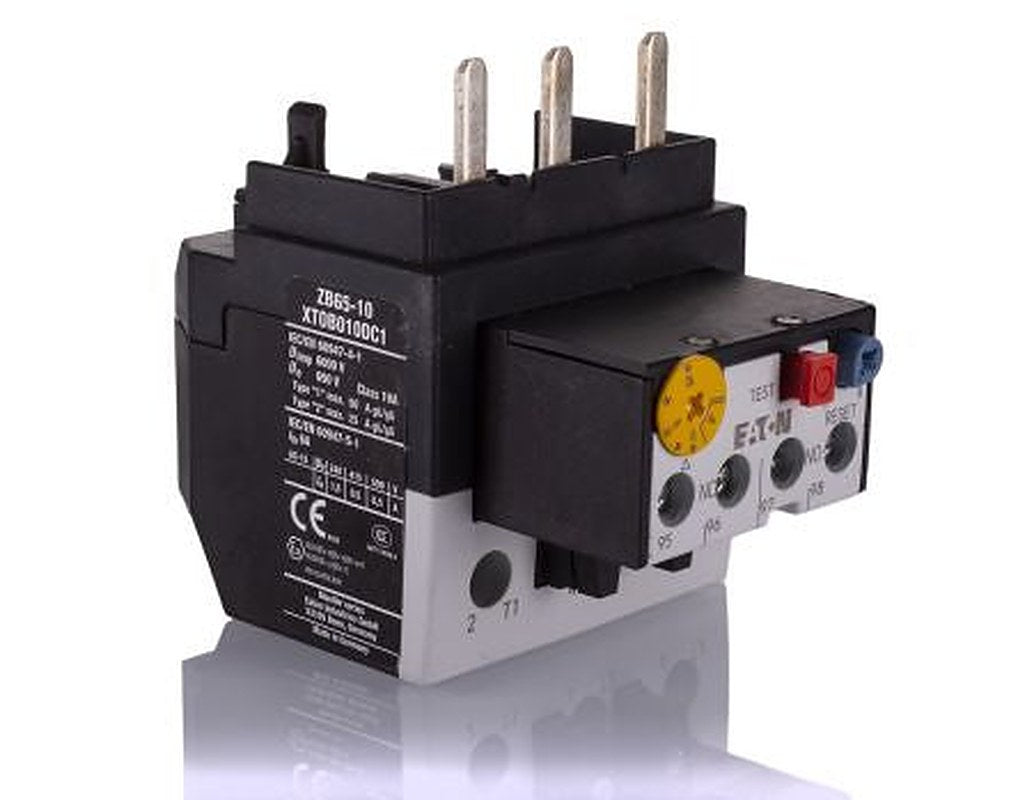 Eaton, ZB65 Overload Relay 1 NO/1 NC, 10A, 6 A F.L.C, 10A Contact Rating, 7.5 W, 500V ac