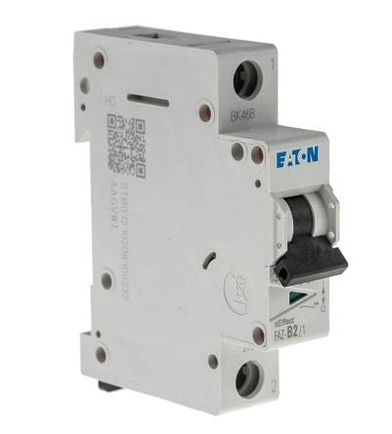 Eaton xEffect xEffect Miniature Circuit Breaker, 1-Pole, 2A, Type B, 240V ac AC, 48 V dc DC, 10 kA Breaking Capacity