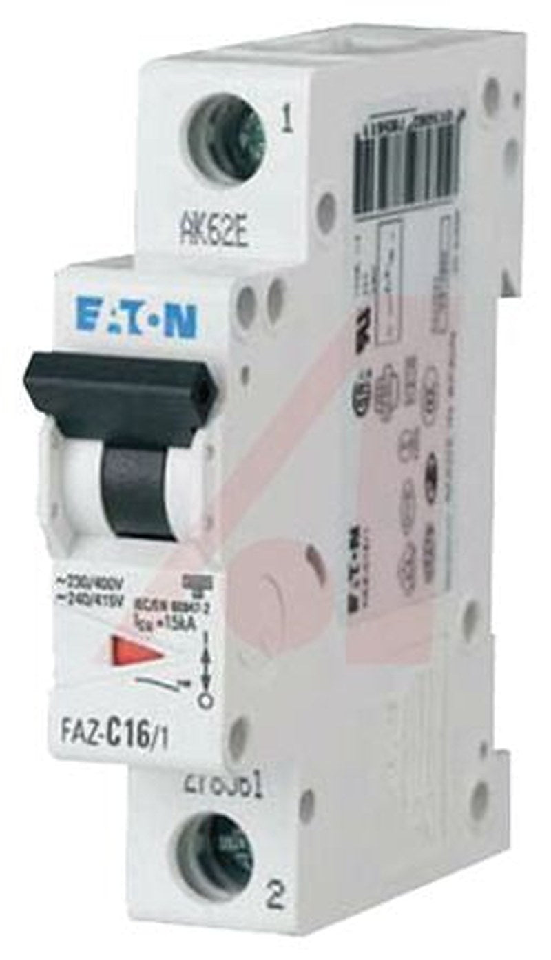 Eaton xEffect FAZ Miniature Circuit Breaker, 1-Pole, 500mA, Type D, 240V ac AC, 48 V dc DC, 10 kA Breaking Capacity