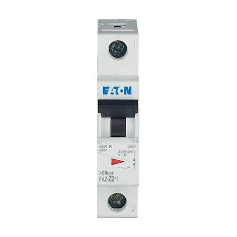 Eaton xEffect FAZ Miniature Circuit Breaker, 1-Pole, 2A, Type Z, 230V ac AC, 48 V dc DC, 10 kA Breaking Capacity