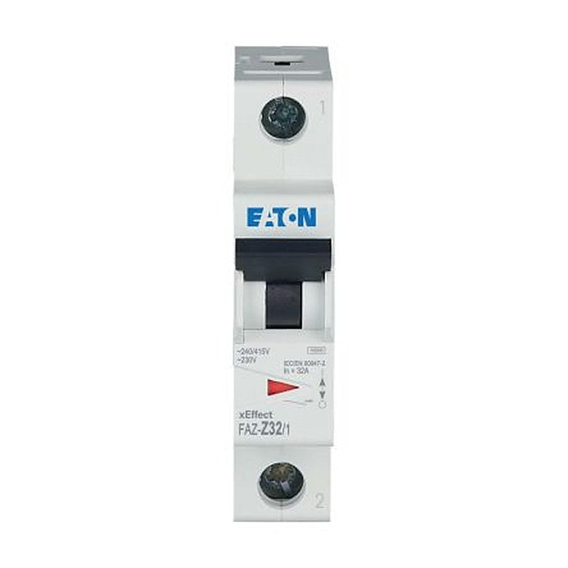 Eaton xEffect FAZ Miniature Circuit Breaker, 1-Pole, 32A, Type Z, 230V ac AC, 48 V dc DC, 10 kA Breaking Capacity