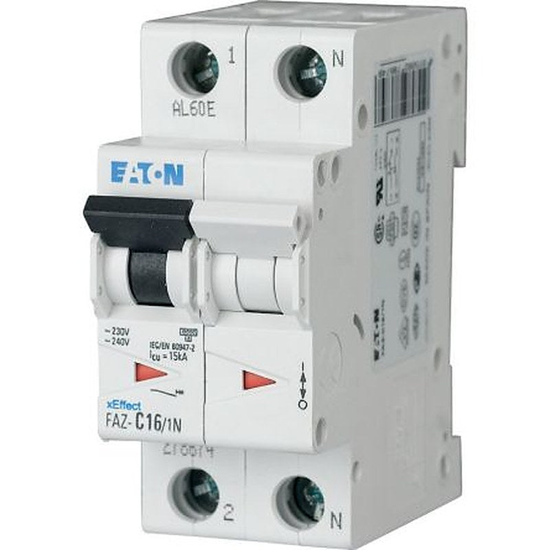 Eaton xEffect FAZ Miniature Circuit Breaker, 1-Pole, 3.5A, Type B, 230V ac AC, 10 kA Breaking Capacity