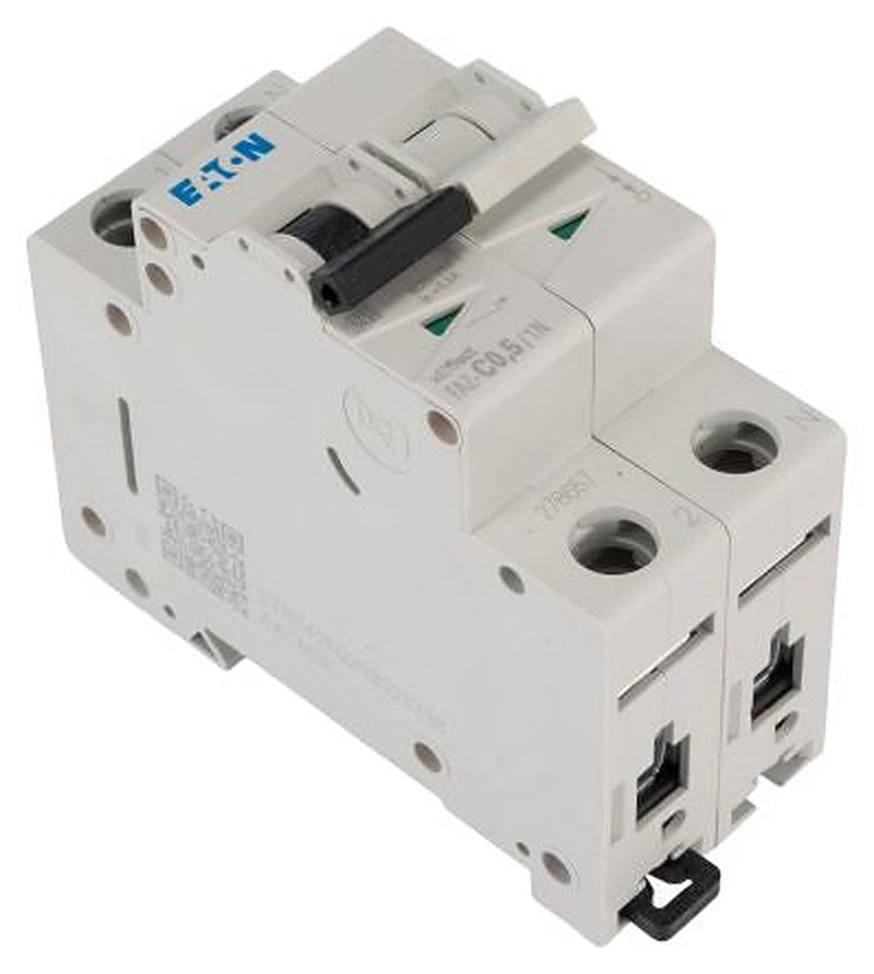 Eaton xEffect FAZ Miniature Circuit Breaker, 1-Pole, 0.5A, Type C, 240V ac AC, 48 V dc DC, 10 kA Breaking Capacity
