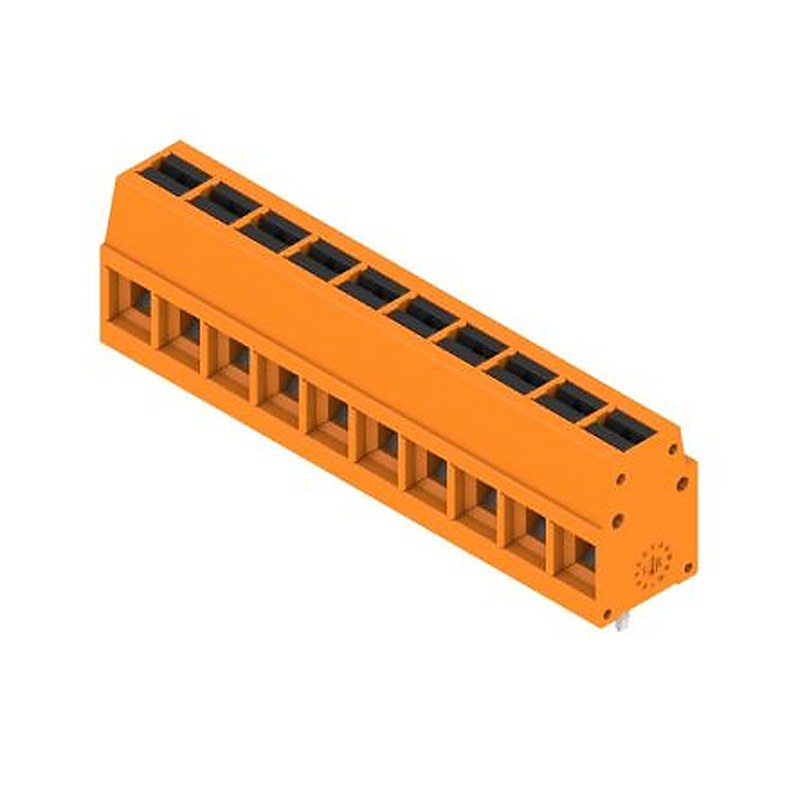 Weidmüller 2786620000 Series PCB Terminal Block, 10-Contact, 5 mm Pitch, Push-in, 1 Row