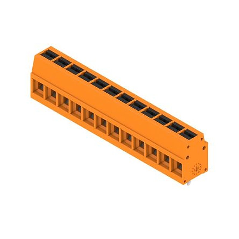 Weidmüller 2786640000 Series PCB Terminal Block, 12-Contact, 5 mm Pitch, Push-in, 1 Row