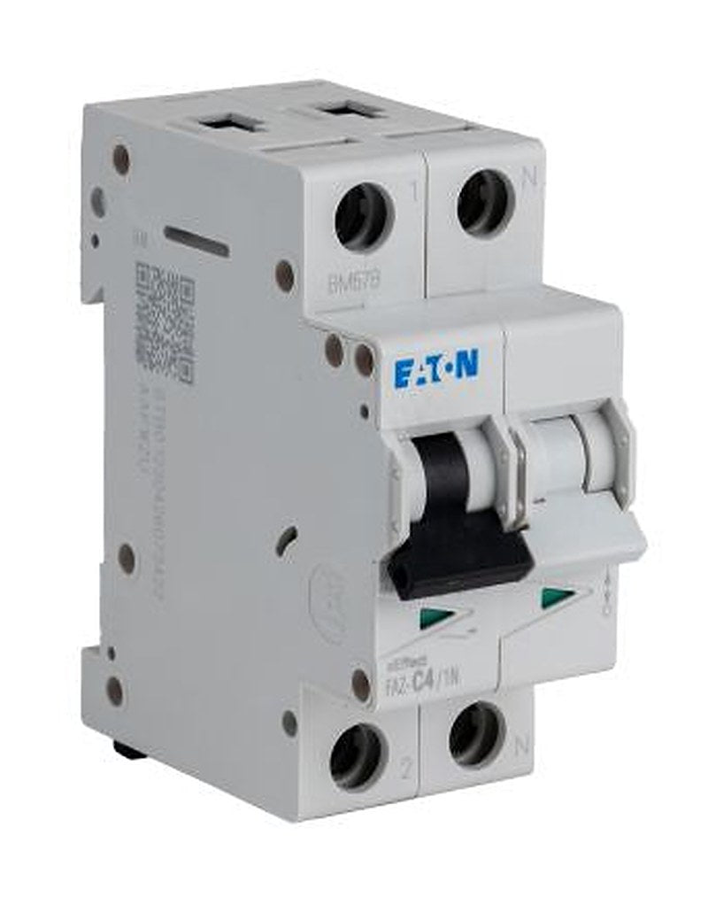 Eaton xEffect FAZ Miniature Circuit Breaker, 1-Pole, 4A, Type C, 240V ac AC, 48 V dc DC, 10 kA Breaking Capacity