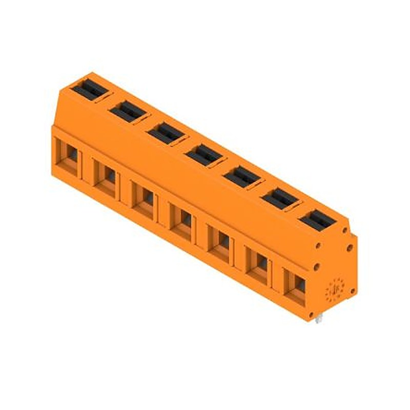 Weidmüller 2787620000 Series PCB Terminal Block, 7-Contact, 7.5 mm Pitch, Push-in, 1 Row