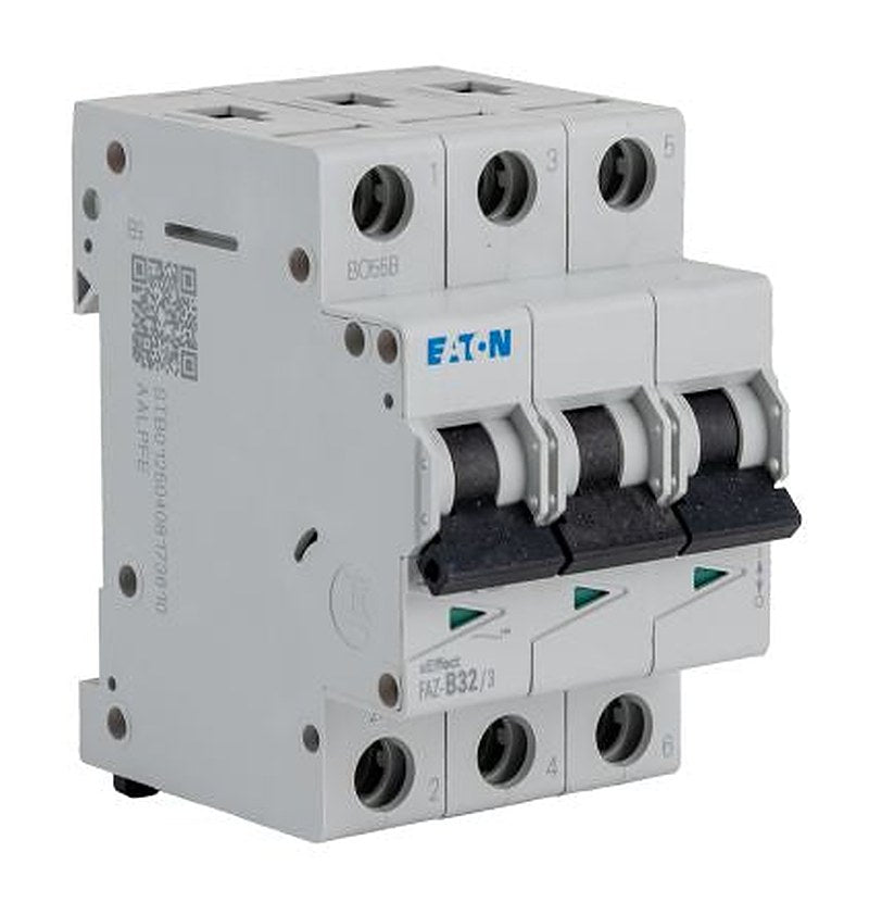 Eaton xEffect xEffect Miniature Circuit Breaker, 3-Pole, 32A, Type B, 415V ac AC, 10 kA Breaking Capacity