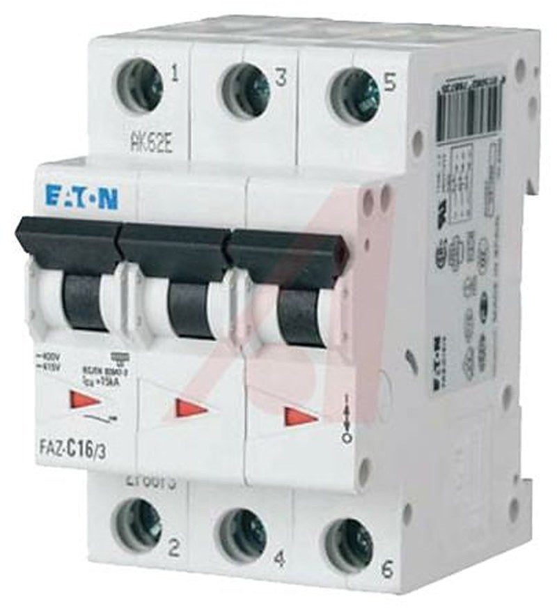 Eaton xEffect xEffect Miniature Circuit Breaker, 3-Pole, 2A, Type D, 415V ac AC, 10 kA Breaking Capacity