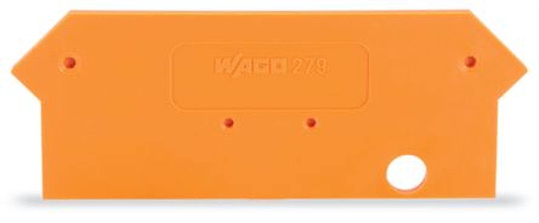 WAGO 279 Series End & Intermediate Plate for Use with Rail Mount Terminal Blocks