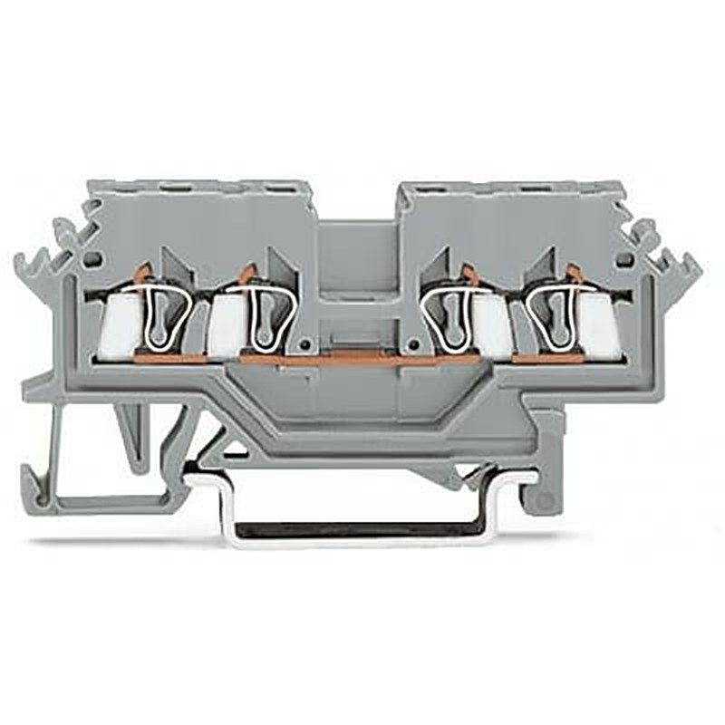 WAGO 279-621-1 279 Series Terminal Block Grey, 1.5mm², 4-Level, Cage Clamp