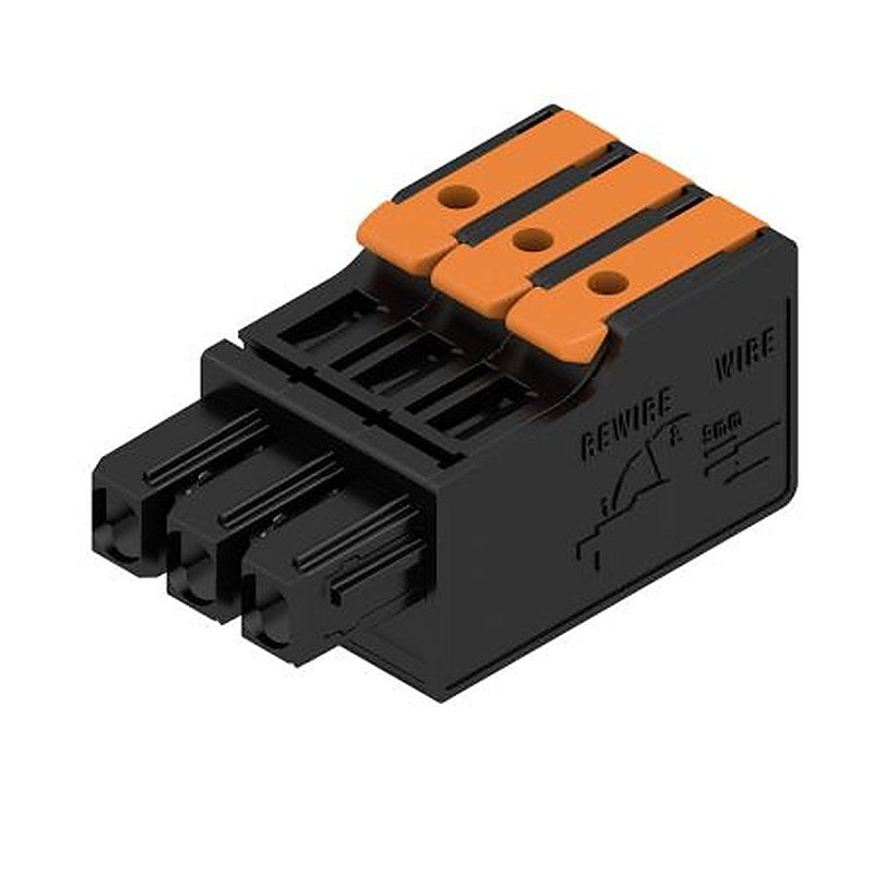 Weidmüller Female PCB Connector Housing, 5 mm Pitch, 3 Way, 1 Row Straight