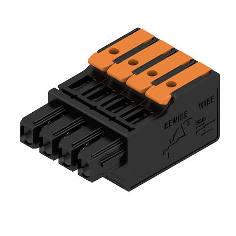 Weidmüller Female PCB Connector Housing, 5 mm Pitch, 4 Way, 1 Row Straight