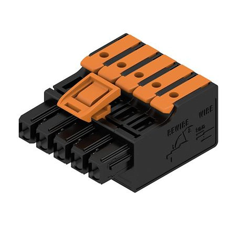 Weidmüller Female PCB Connector Housing, 5 mm Pitch, 5 Way, 1 Row Straight