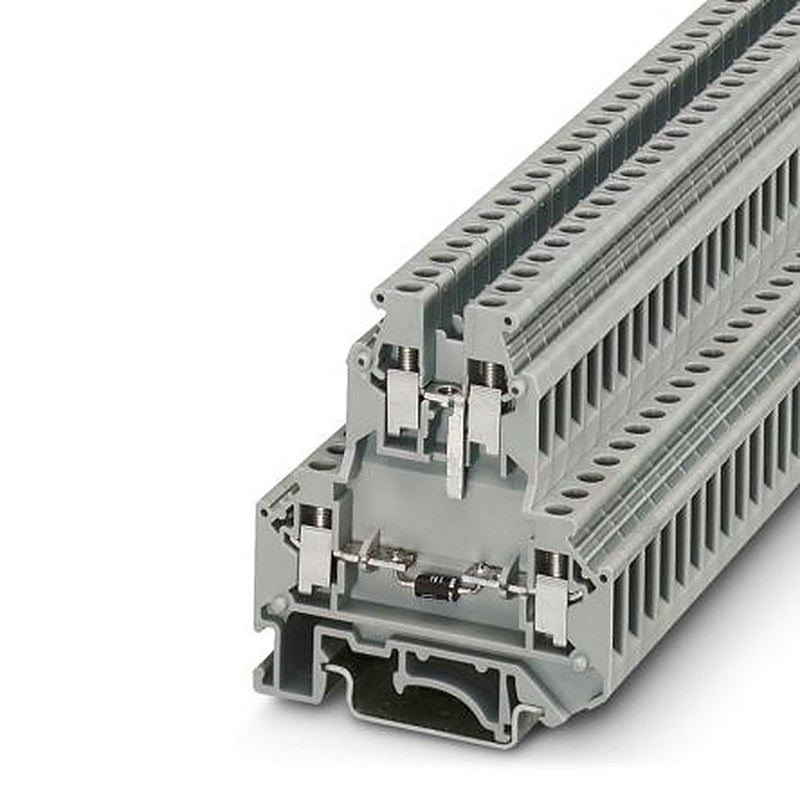 Phoenix Contact 2791029 UKK 5-DIO/UL-UR Series Component Terminal Block Grey, 4mm², 2-Level, Screw