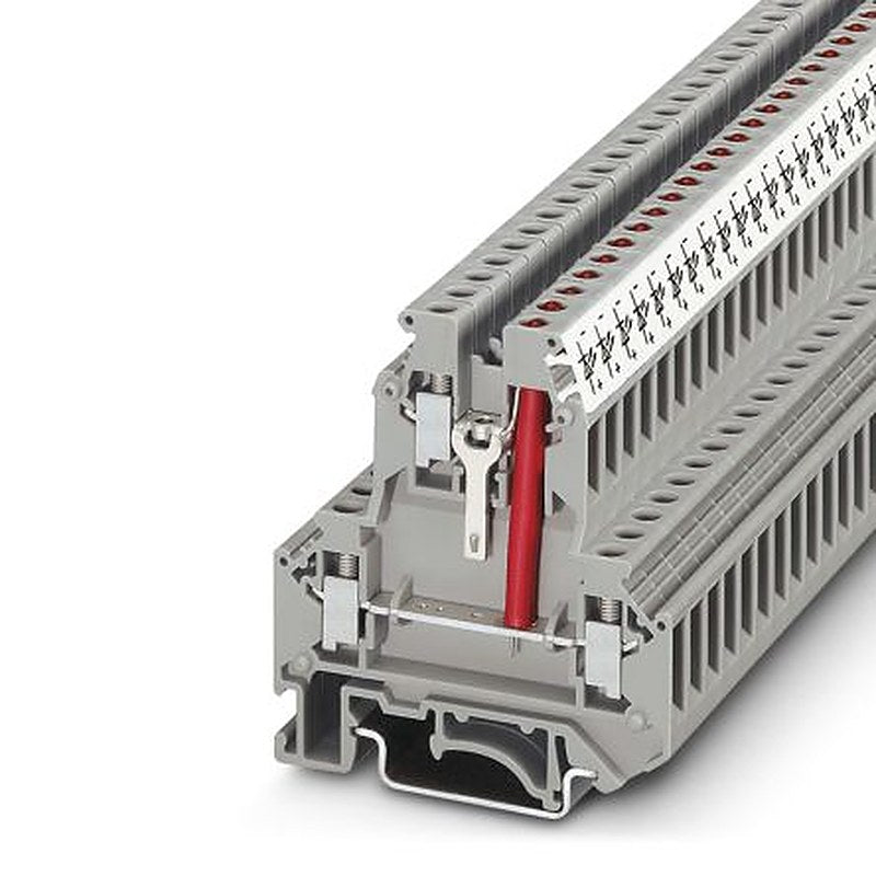 Phoenix Contact 2791320 UKK 5-LA 24 RD/U-O Series Component Terminal Block Grey, 4mm², 1-Level, Screw