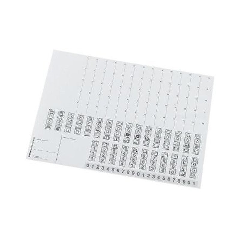 Eaton Inscription Label for Use with Distribution Board, Pre-printed "0 - 9