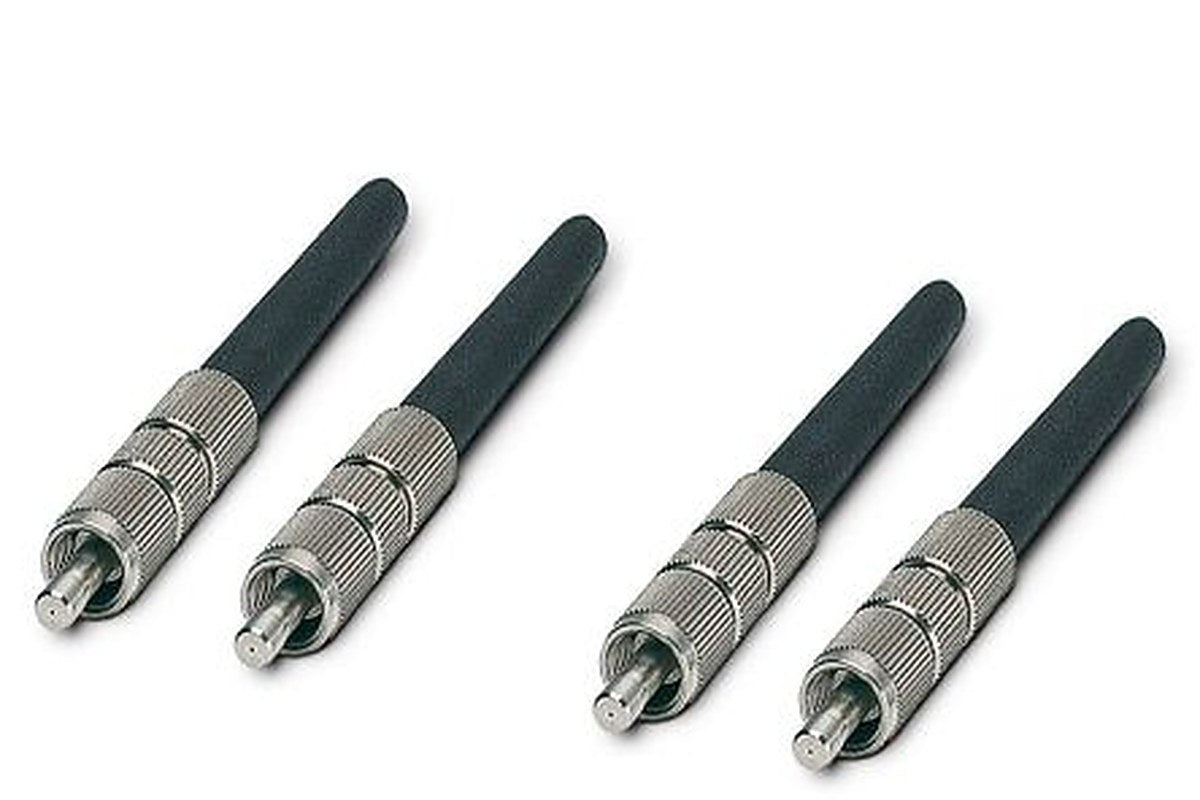 Phoenix Contact, PSM-SET-FSMA/4-HCS, FSMA, PC Single Mode Simplex Fibre Optic Connector, PCF 200/230 μm Fibre Size, 2dB