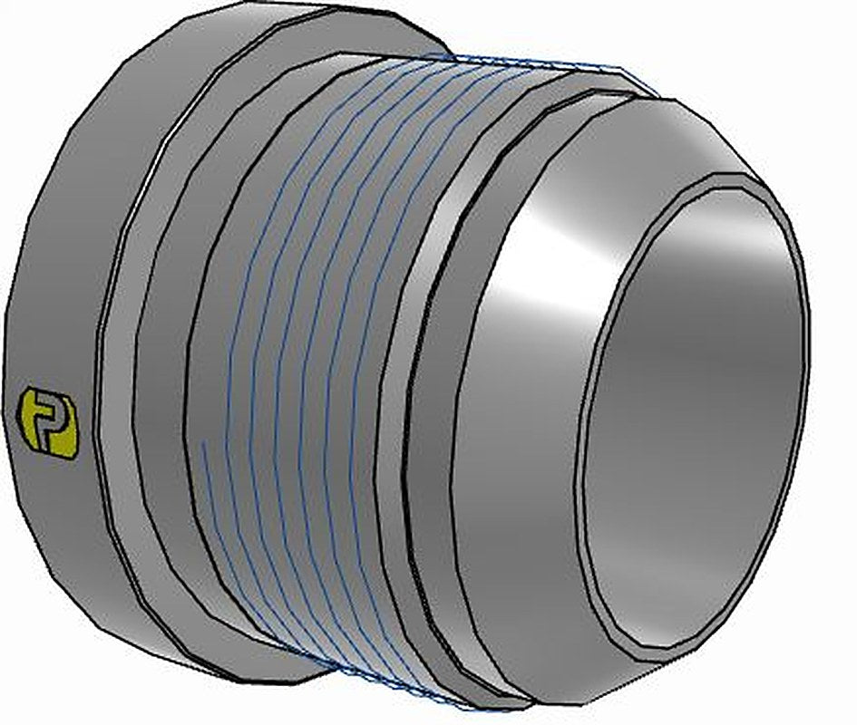 Parker 28-24TRTXS Hydraulic Fitting Male, 37 °, Steel, 2.25 in Hose ID