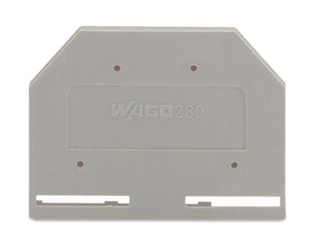 WAGO 280 Series End & Intermediate Plate for Use with 280 Series Terminal Blocks