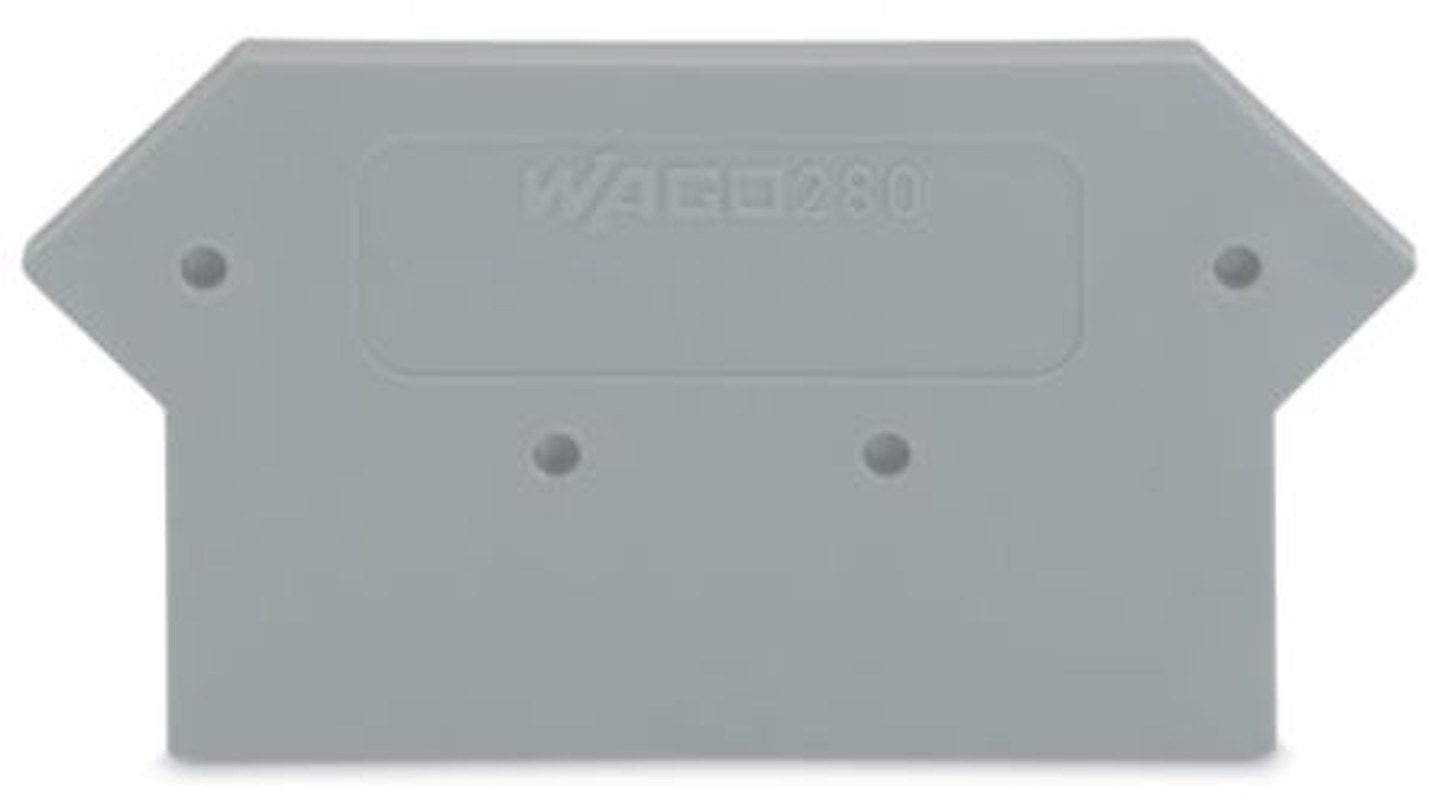 WAGO 280 Series End & Intermediate Plate for Use with Rail Mount Terminal Blocks