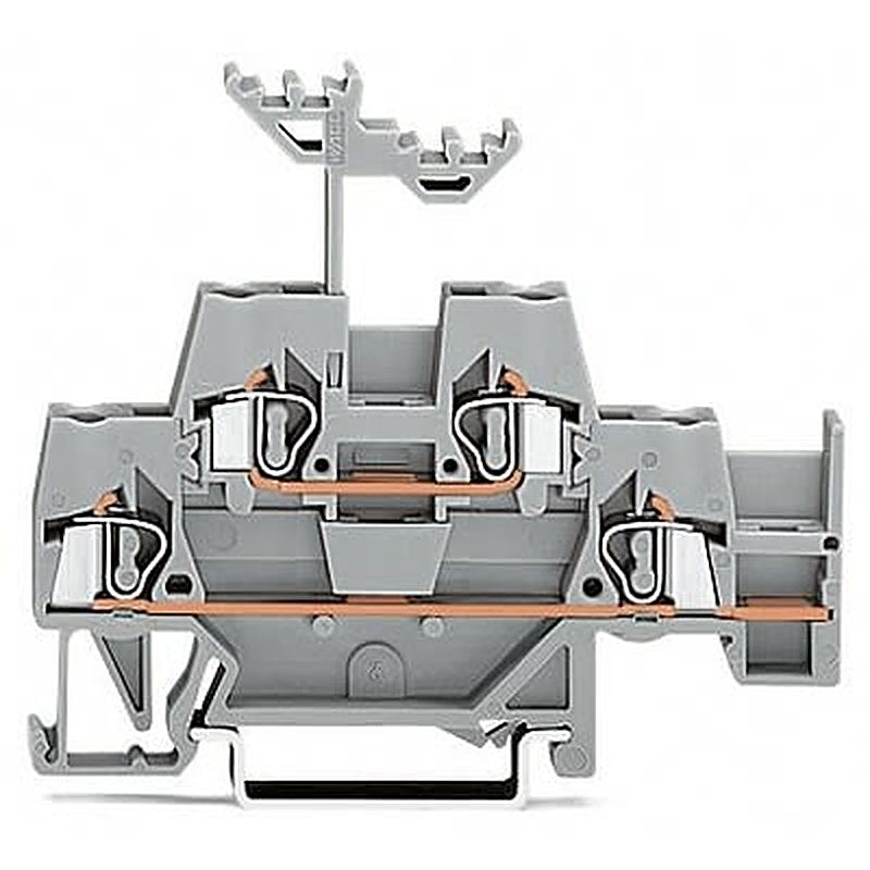 WAGO 280-520-1 280 Series Double Level Terminal Block Grey, 2.5mm², 2-Level, Cage Clamp
