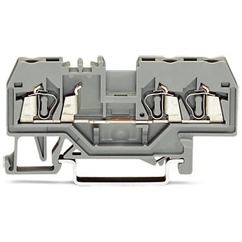 WAGO 280-681-1 280 Series Terminal Block Grey, 2.5mm², 1-Level, Cage Clamp