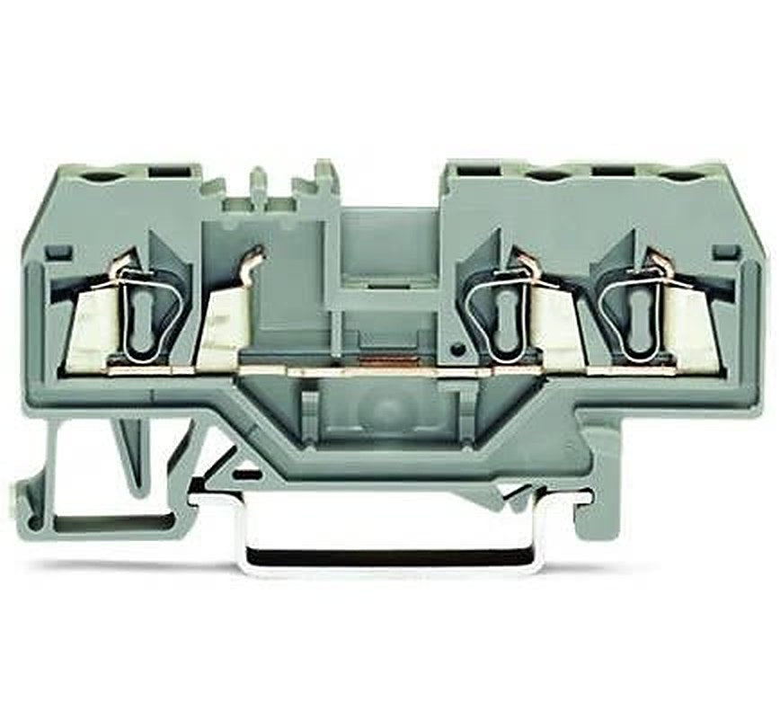 WAGO 280-681 280 Series Feed Through Terminal Block Grey, 2.5mm², 1-Level, Cage Clamp