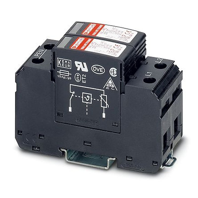 Phoenix Contact 1 Phase Surge Arrester, 80 A, 275 V ac, DIN Rail