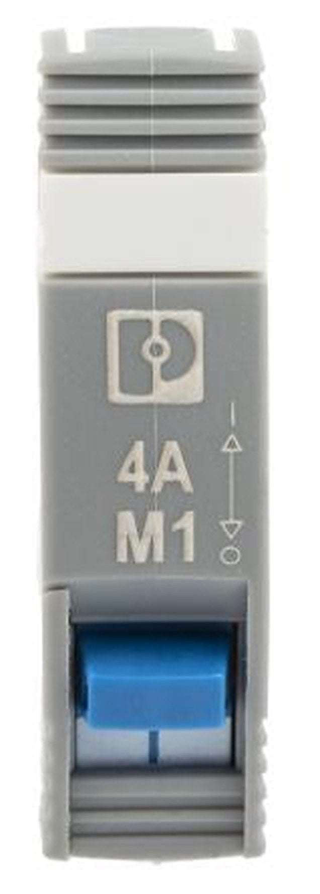 Phoenix Contact TRABTECH CB TM1 4A M1 P Thermal Circuit Breaker - 1-Pole, Base, 4A Current Rating, 277V ac, 50 V dc