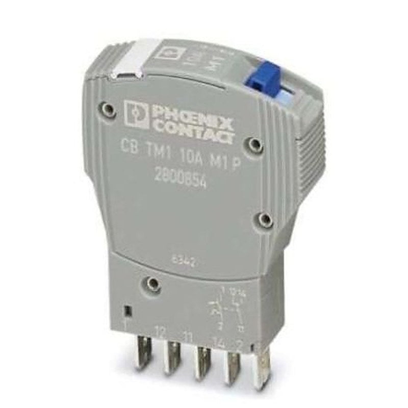 Phoenix Contact Thermomagnetic Device Circuit Breaker CB Thermal Circuit Breaker - 1-Pole, Snap-On, 10A Current Rating,