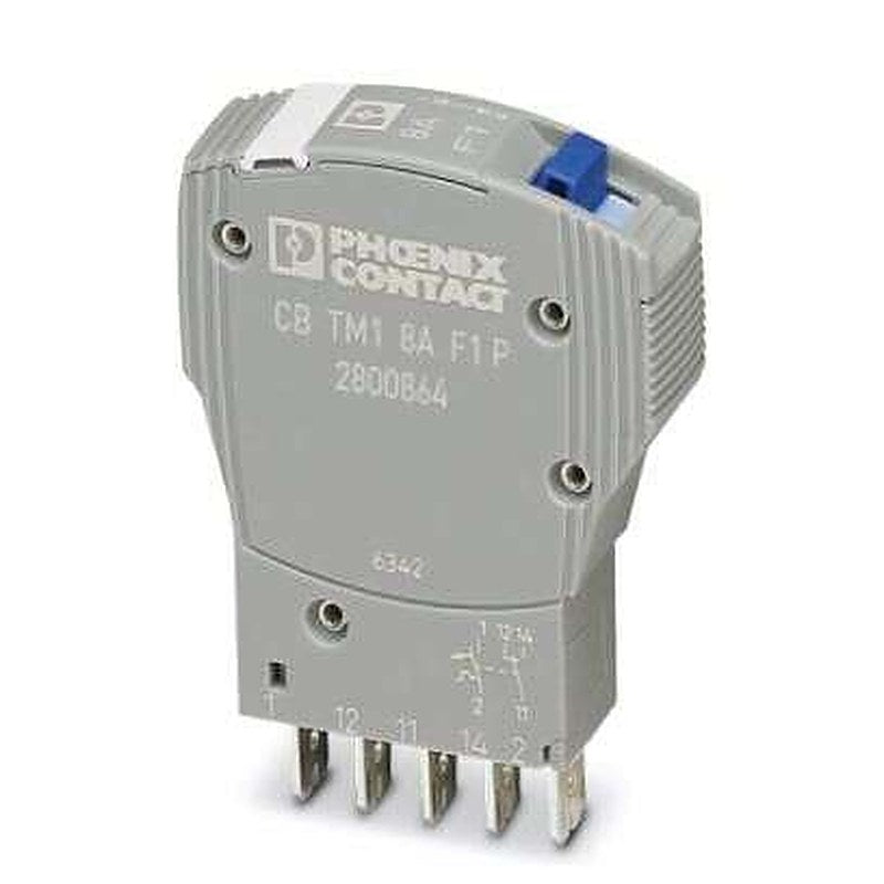 Phoenix Contact Thermomagnetic Device Circuit Breaker CB TM1 Thermal Circuit Breaker - 1-Pole, Snap-On, 8A Current