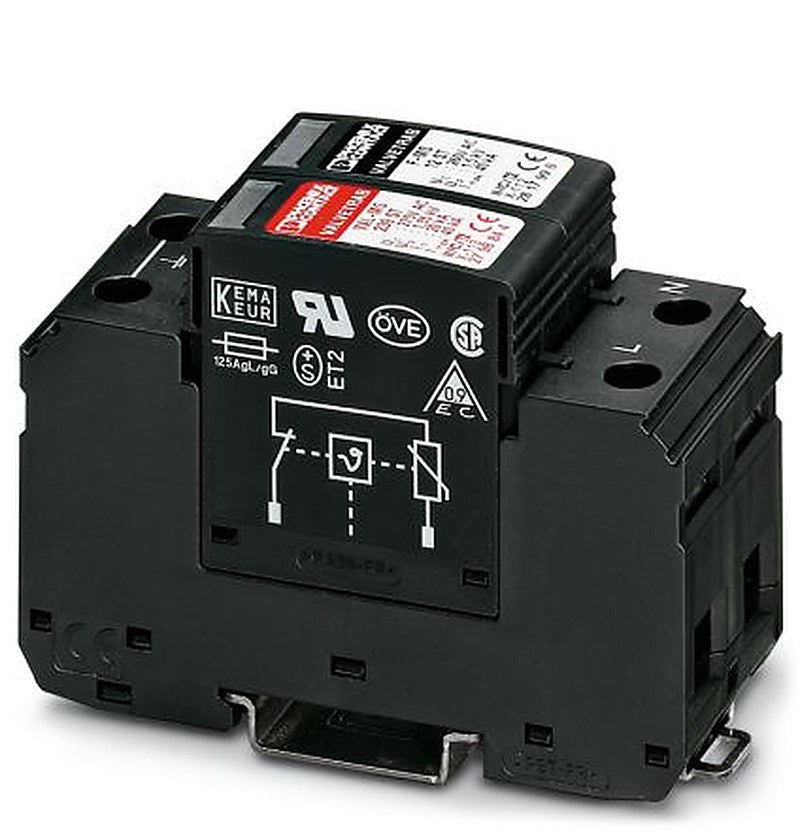 Phoenix Contact, VAL Surge Suppressor Unit 275V ac Maximum Voltage Rating 40 kA Maximum Surge Current Surge Arrester