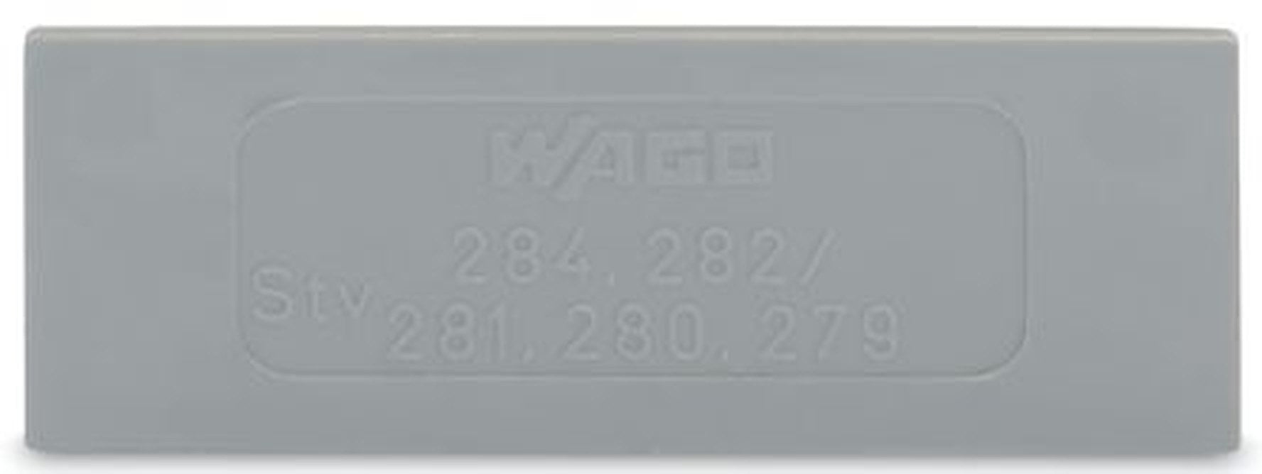 WAGO 281 Series Step Down Intermediate Plate for Use with Rail Mount Terminal Blocks