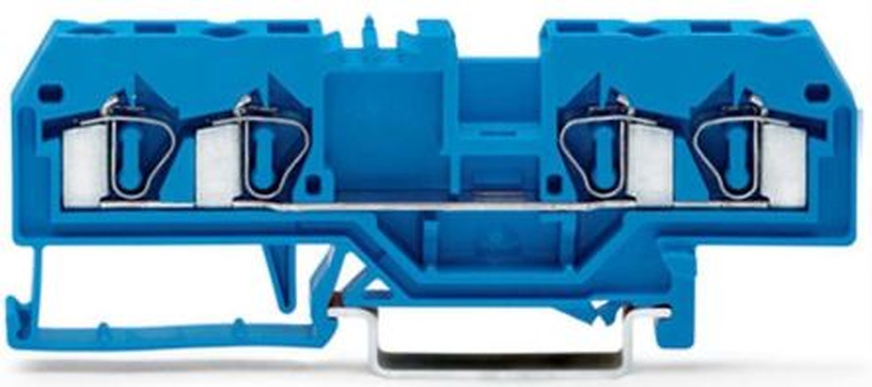 WAGO 281-654 281 Series Feed Through Terminal Block Blue, 0.08mm², 4 mm², 1-Level, Cage Clamp, IECEx/ATEX