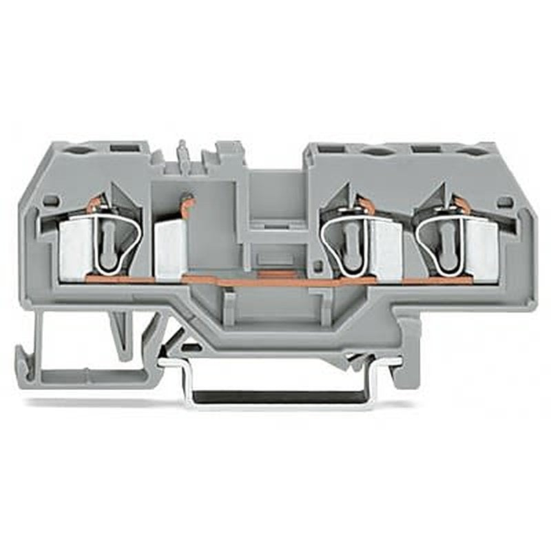 WAGO 281-681-1 281 Series Terminal Block Grey, 4mm², 1-Level, Cage Clamp
